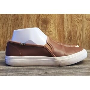 Keds Double Decker Leather Slip On Shoes Women's Size 7 Brown